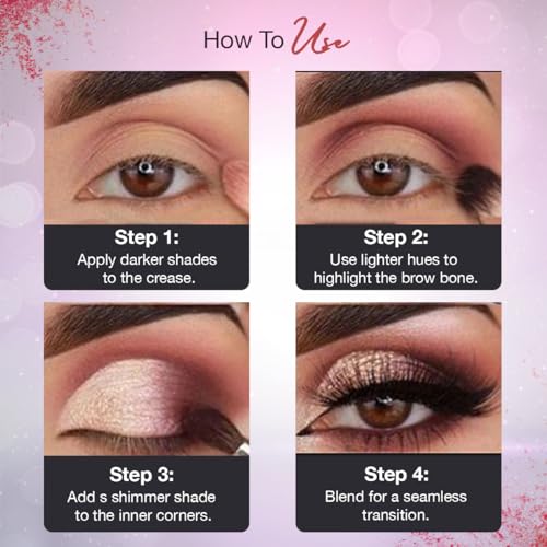 Hilary Rhoda Perfection Eyeshadow Palette|Highly Pigmented Eyeshadow Palette|Matte&Shimmer Finish|Long Lasting Eyeshadow For Women|Blendable Eyeshadow|20.8G|16 Shades (Shade... - Image 6