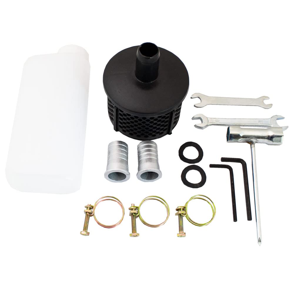 BITUXX® 1,23 PS Benzin Wasserpumpe Motorpumpe Wasser Pumpe Garten Benzinwasserpumpe Gartenpumpe Förderlänge:30m Ansaughöhe:8m Fördermenge:6m³/h