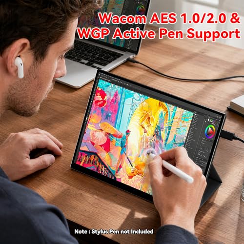 Image of S123E 12.3 Inches Portable Monitor for Switch /Switch 2, Ultra Slim Touchscreen Monitor Touch Mini Travel Monitor 1280P IPS Display 100% sRGB for Laptop Surface PC Xbox PS4 /5 and Office