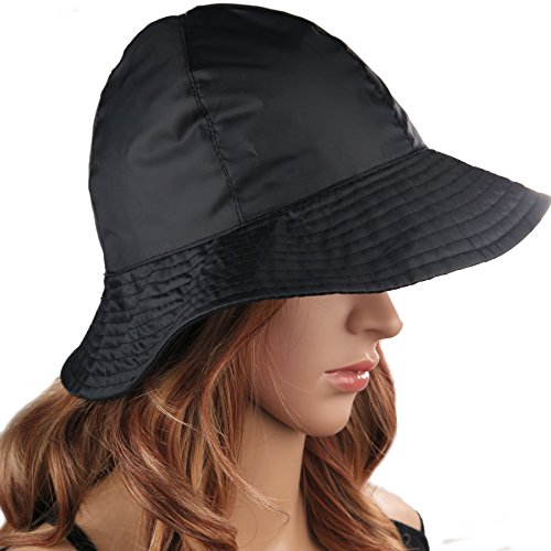 Debra Weitzner Rain Hat 2-in-1 Reversible Cloche Rain Bucket Hats Packable