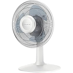 Ventilador Orient Rowenta Essential VU2310 ventilador de mesa, alto rendimiento, con modo silencioso, 2 velocidades, compacto, oscilación y orientación ajustables, hasta 20 m3/min