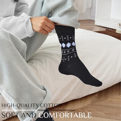 Image of Women's Cute Crew Socks, Casual Athletic Cotton Bowknot Cherry Calf Novelty Socks for Women