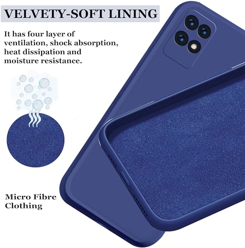 Image of A rtistque Back Cover Case for Realme 8i / Realme Narzo 50 with Camera Protection | Shockproof TPU | Stylish Protective Design | Slim Fit | Ultra Matte | Realme 8i / Realme Narzo 50 Back Cover - Blue