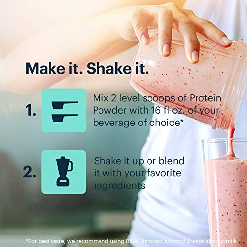 Blue Diamond Almonds Almond Protein Powder, Dark Chocolate - 20g Protein, Plant Based, Vegan, Gluten Free, Non Dairy, Non-GMO, 100% Pure Almond Protein, 24 Ounce - Thumbnail 4