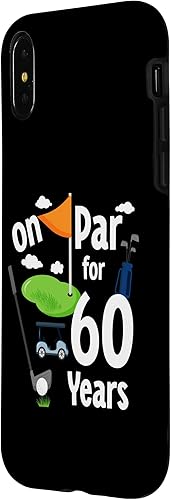 Miniatura 2 de iPhone XXS On Par 60th Birthday Golf Player Theme 60 Year Old B-Day Case