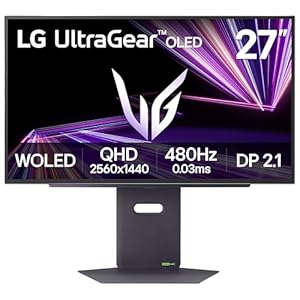 LG Ultragear™ 27″ 27GX790A OLED 480Hz Gaming Monitor, QHD 0.03ms Response time NVIDIA G-SYNC Compatible AMD FreeSync Premium Pro DisplayPort 2.1
