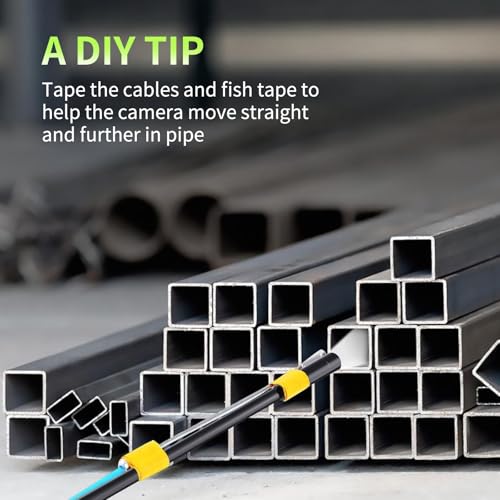 Endoskopkamera mit Licht 5M, Hopefox 1080P HD Industrie Endoskop mit 4.3-Zoll-IPS- Bildschirm, IP67 Wasserdicht Inspektionskamera mit 8 LEDs, 8mm Rohrkamera Kanalkamera mit Halbstarres Kabel