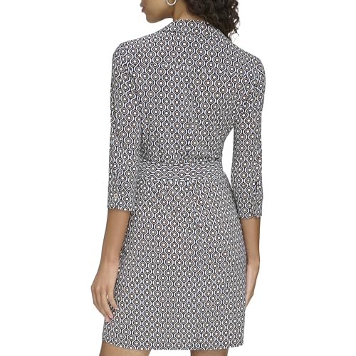 Image of Tommy Hilfiger 3 /4 Sleeve Jersey Flounce Hem
