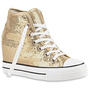 stiefelparadies stiefelparadies Damen Sneakers Keilabsatz Sneaker-Wedges Pailletten Schuhe 139900 Gold 40 Flandell stiefelparadies stiefelparadies Damen Sneakers Keilabsatz Sneaker-Wedges Pailletten Schuhe 139900 Gold 40 Flandell