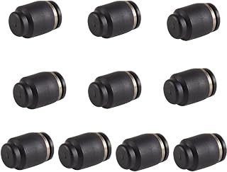 1/4" Tube OD Cap Plug Fitting, Quick Push to Connector Fitting, Plastic Air Line Fittings (Pack of 10)