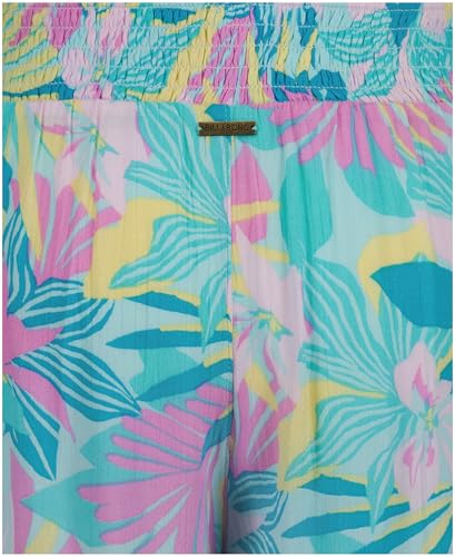 Image of Billabong Girls' New Waves Mid-Rise Wide Leg Pants, Elastic Waistband, Front Pockets
