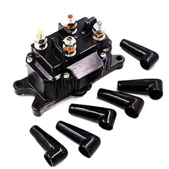 Anxingo 12V 250A ATV Winch Solenoid Relay Contactor for WARN A2000 A2500 U2500 RT15 RT25 RT30 XT15 XT25 XT30 RT40 XT40 KFI ST17 S2000 A2500 A3000 U4500 SE25 SE35 SE45 CYCLE COUNTRY Work Power Powermax