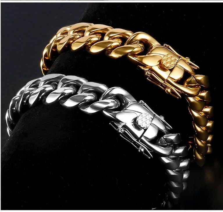 18K pure gold Cuban men and women wear 12mm wide bracelets, Miami hip-hop bracelets, Valentine's Day, Christmas, birthday gift tennis - Image 6