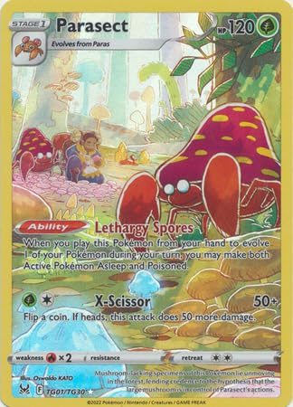 Pokemon Parasect - TG01/TG30 - Holo Rare Sword & Shield: Lost Origin Singles
