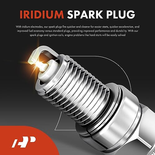 Image of A-Premium Set of 8 Ignition Coil and Spark Plugs | Compatible with Chevrolet Silverado 1500, Silverado 1500 LD, Tahoe, Camaro, Suburban & GMC Sierra 1500, Yukon & Cadillac