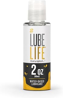 LUBELIFE Water Based Lube Personal Lubricant for Men Women Travel, 2 fl oz