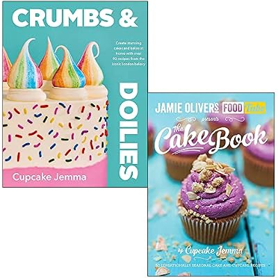 Crumbs & Doilies [Hardcover] & The Cake Book By Cupcake Jemma 2 Books Collection Set