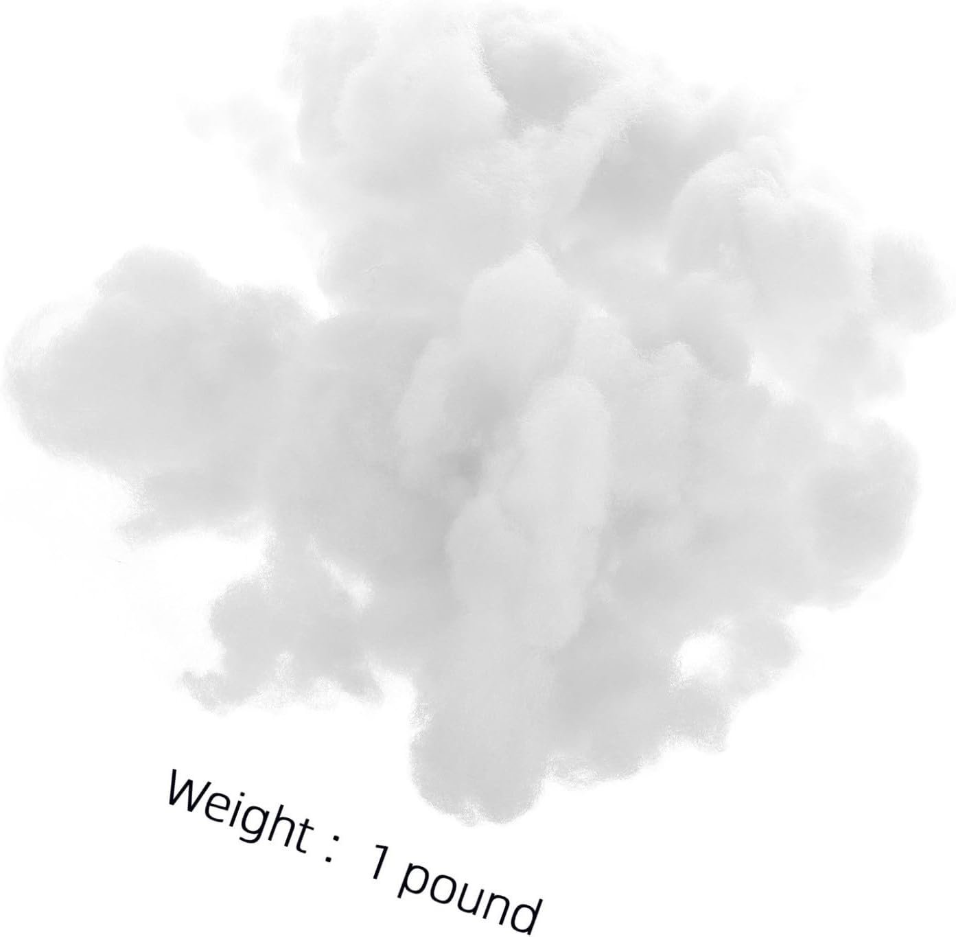 Garneck High Resilience Pp Cotton Stuffing for Pillows and Cushions Proper Elasticity and Softness, Comfortable Texture, 500g Fiber Fill for DIY Crafts, Quilting, and Handmade Crochet