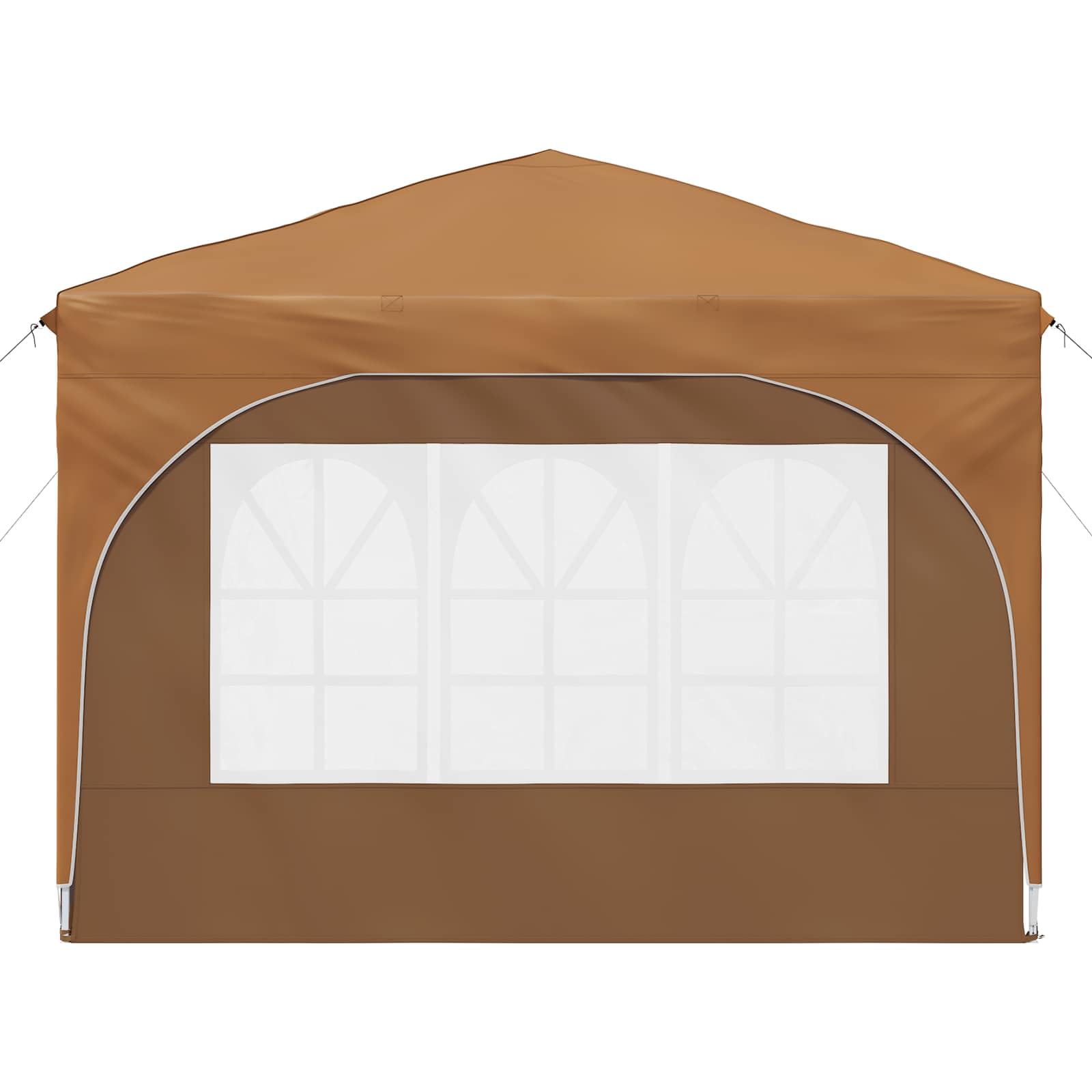 Gazebo pieghevole per feste, 290 x 290 x 245 cm, beige