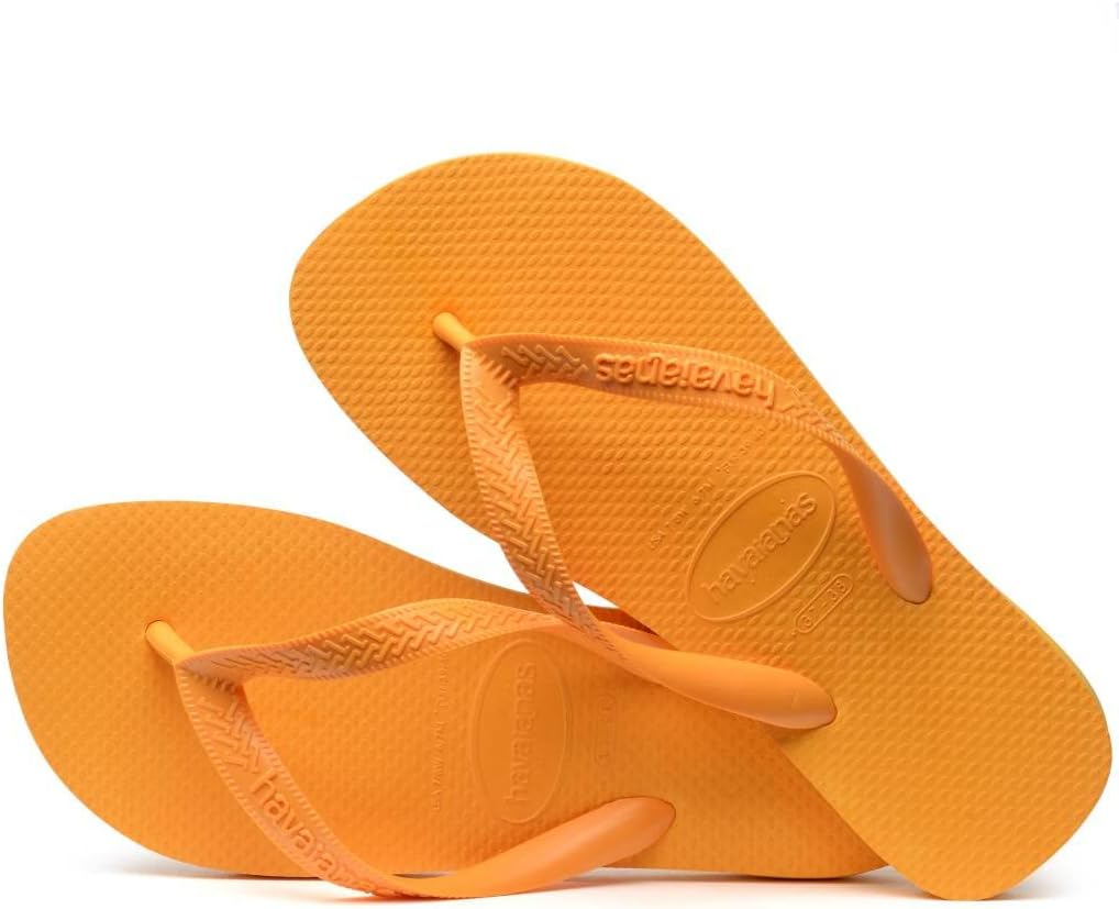 Unisex Top Flip Flops, Orange Citrus, 9/10 UK