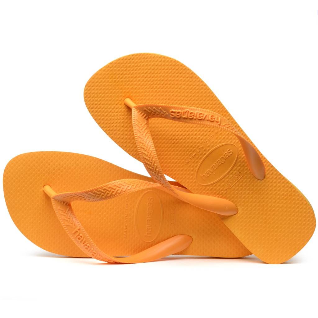 Unisex Top Flip Flops, Orange Citrus, 9/10 UK