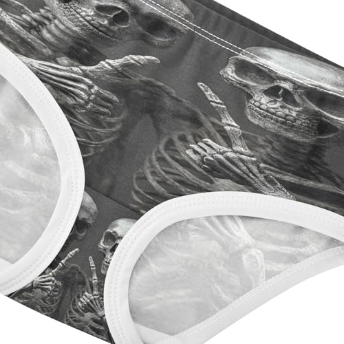 Funny Skeleton Victory Hand Toddler Girls's Underwear 2T 202b90574