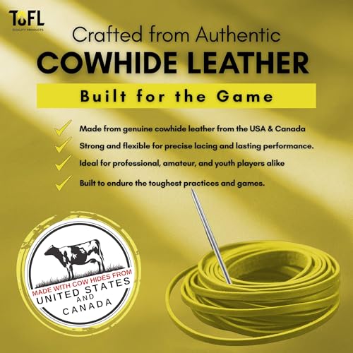 image for TOFL Softball and Baseball Mitt Lace Kit | 2 Leather Laces with Lacing