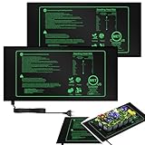 BORDEAG 2 Stücke Heizmatte Pflanzen, Heizmatte Mit Thermostat, Wärmematte Für Sämling Germination Und Haustier, Temperatur Heizkissen Zimmergewächshaus Für Pflanzen Sämlinge, Reptilien (25 * 52cm)