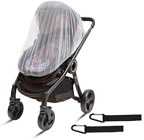 Ritmart Baby Mosquito Net for Stroller, Car Seat & Crib + Hooks