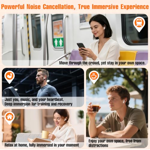 Image of Ear Tips Replacement for AirPod Pro 3 (3 Pairs,S /M /L,Orange)