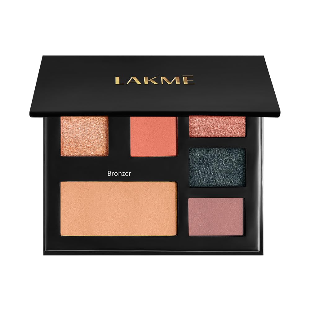 Lakme Glitterati Face Palette-Day Queen, multitasking pallete, high pigment payoff-image-29