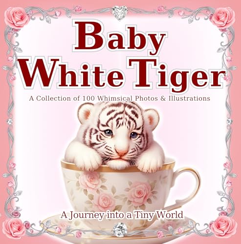 Baby White Tiger: A World of Palm-Sized Baby Tigers: An Art Book of 100 Graceful Scenes to Enjoy Anytime, Anywhere. Fall in love with their adorable yet ... charm. (A Journey into a Tiny World 2)