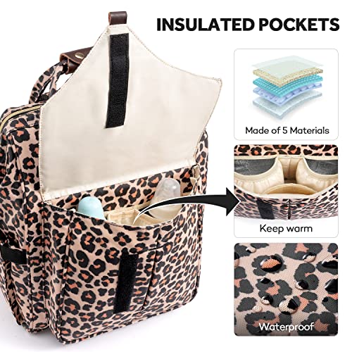 Litbear Diaper Bag Backpack, Fashion Large Capacity Multifunction Nappy Bags #TOP3