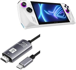 BoxWave Cable Compatible with ASUS ROG Ally Z1 Extreme - SmartDisplay Cable - USB Type-C to HDMI (6 ft), USB C/HDMI Cable for ASUS ROG Ally Z1 Extreme - Jet Black