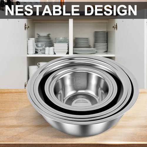 Set de 5 Tazones Anidados de Acero Inoxidable para Cocina miniatura 7