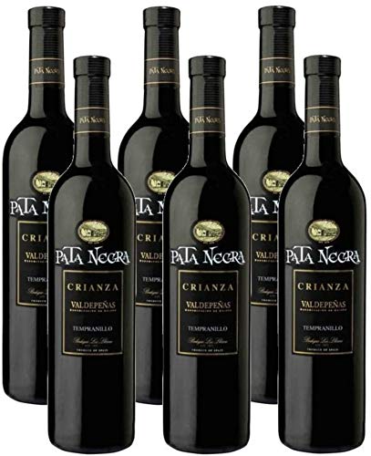 Pata-Negra-Crianza-Vino-Tinto-DO-Valdepenas-Tempranillo-Caja-de-6-Botellas-x-750-ml