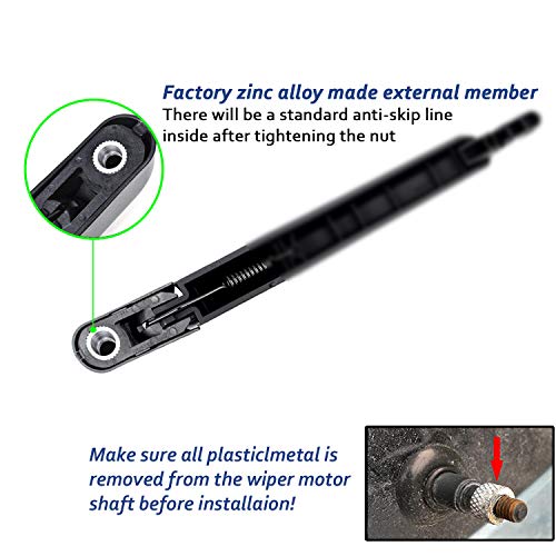 Parrati 15232653 ,15232655 Windshield Wiper Blade Arm ,Rear (Set Of 2) Oem Quality #TOP3