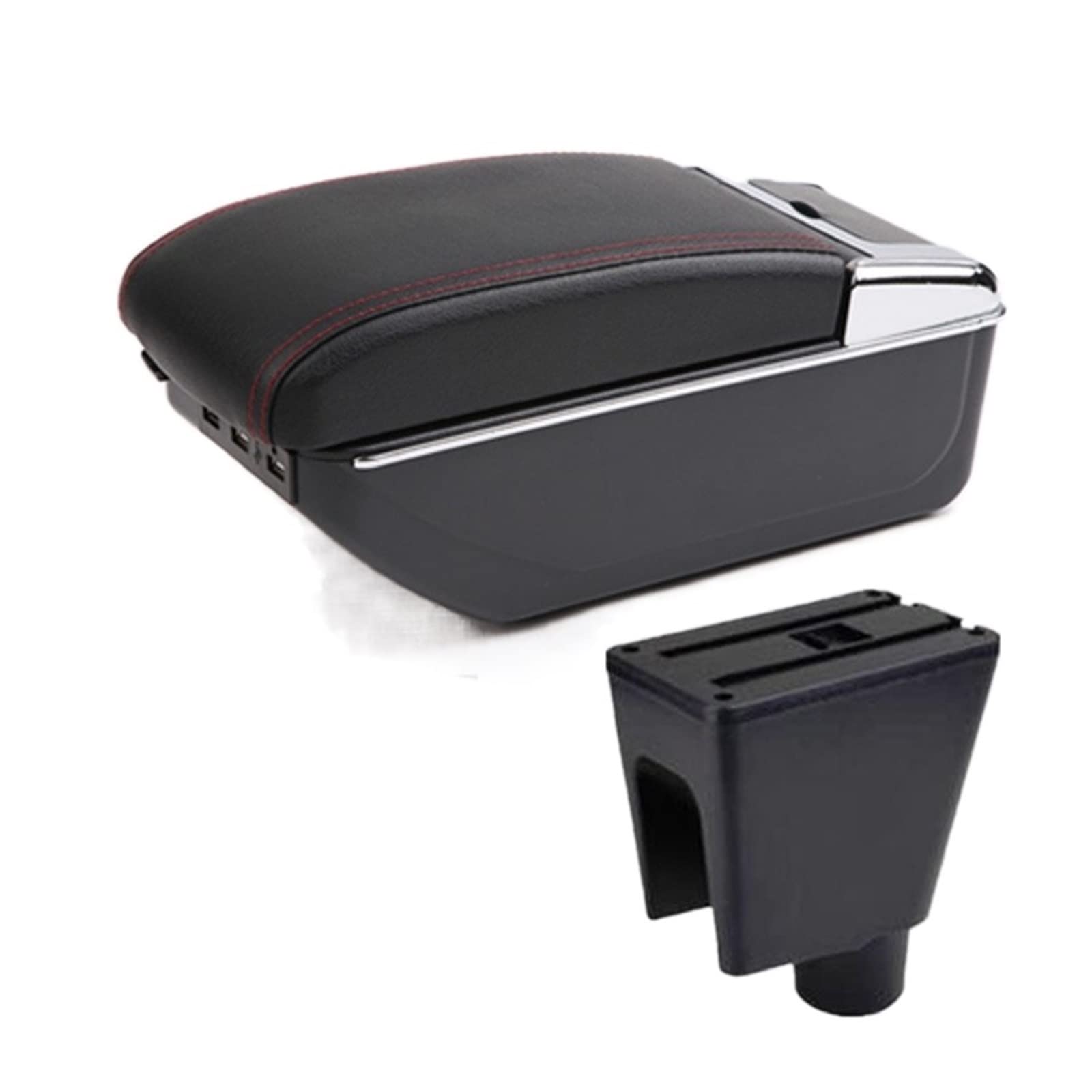 Baiqimv For Chevrolet For Spark III 2011 2012 For Aveo T200 Car Armrest Box Accessories Interior Storage Box(C1 7USB)