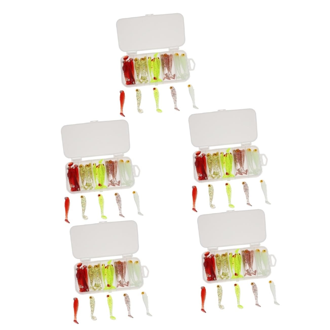 TOYANDONA Leurres De Pêche Artificiels Leurres De Simulation pour Brochets Truites Mini-Appâts Kits De Leurres De Pêche Leurres Bioniques en Plastique Accessoires De Pêche Leurres