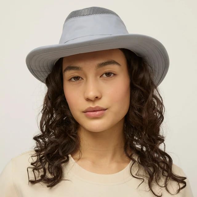 Image of Tilley Mens Womens LTM6 Broad Brim Extra Ventilation Sun Protection Airflo Bucket Sun Hat