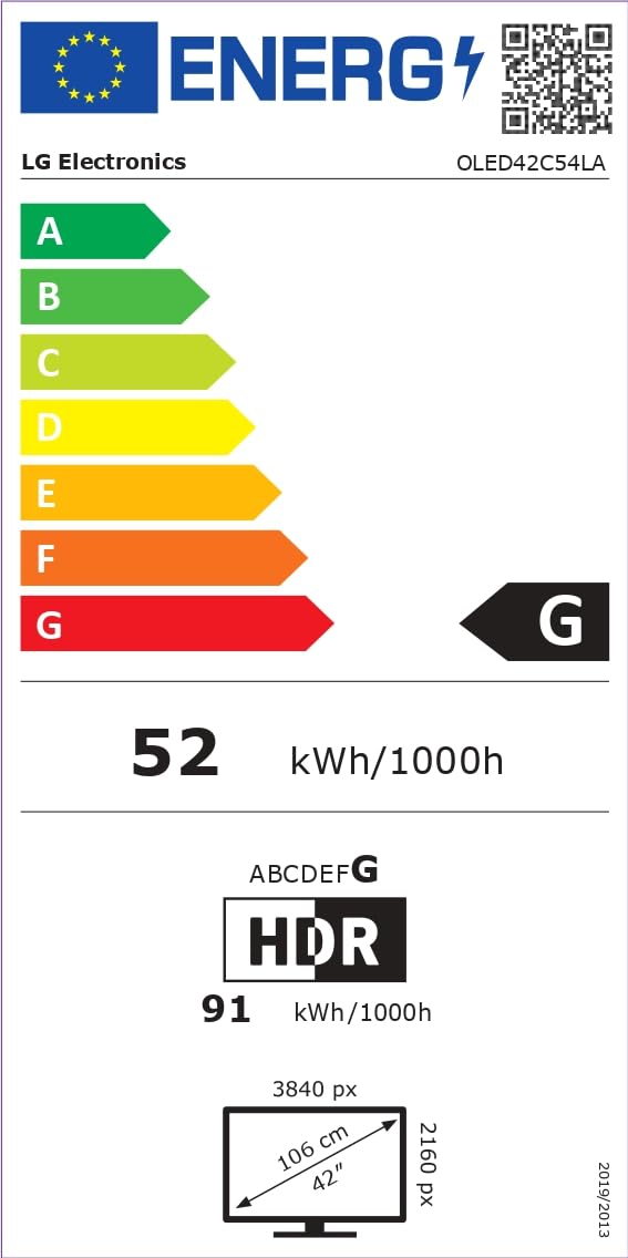 LG OLED evo AI 42 Pollici, Serie C5 2025 Smart TV 4K - OLED42C54LA | Processore ?9 Gen8, WebOS con AI, Dolby Vision e Atmos, Gaming VRR e G-Sync 4K@144Hz, 4 HDMI 2.1, Alexa