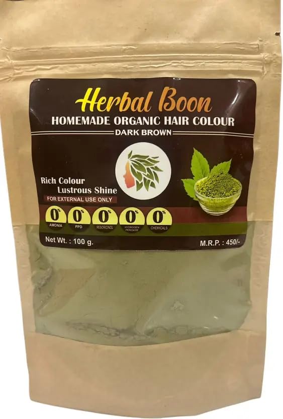 Natural Brown Hair Colour | Ammonia-Free, Long-Lasting Shine & Grey Coverage, Brown-image-3