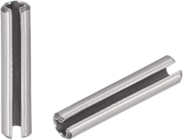 Amazon.com: uxcell Slotted Spring Pin - M1.5 x 6mm 304 Stainless Steel ...