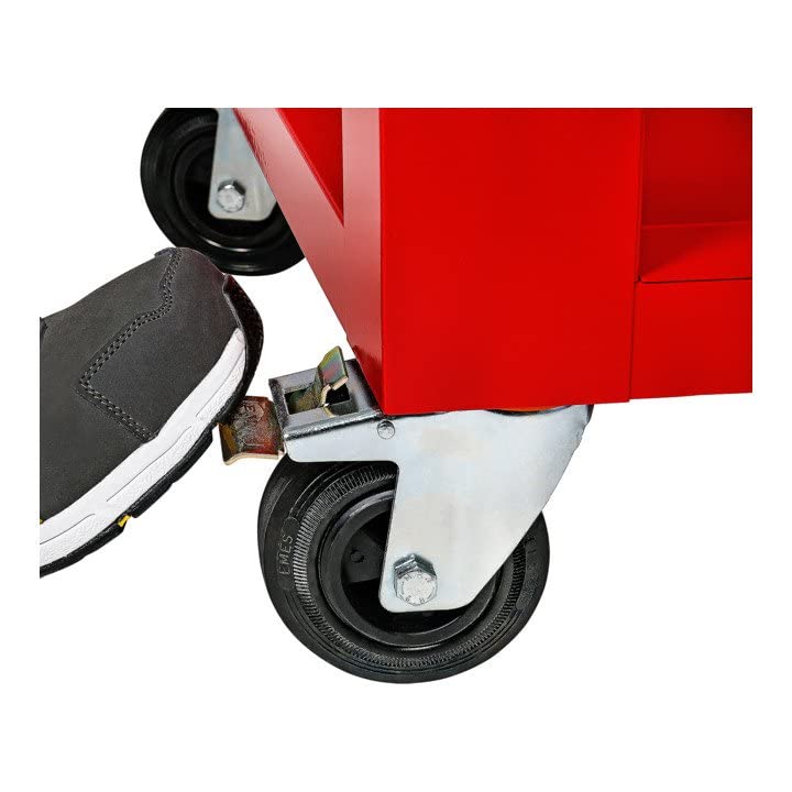 STIER Fahrbare Werkbank, mit 7 Schubladen und Tür, 925x1120x520 mm, in Dunkelgrau – Bild 8