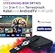 STRONG - Streaming Box Android TV 4K UHD - SRT 423 - Chromecast Built-in - DVB-T2 & Kabelreceiver - Sprachsteuerung - Dolby Vision Atmos - Google Play, Netflix, Prime Video, Disney+ - schwarz