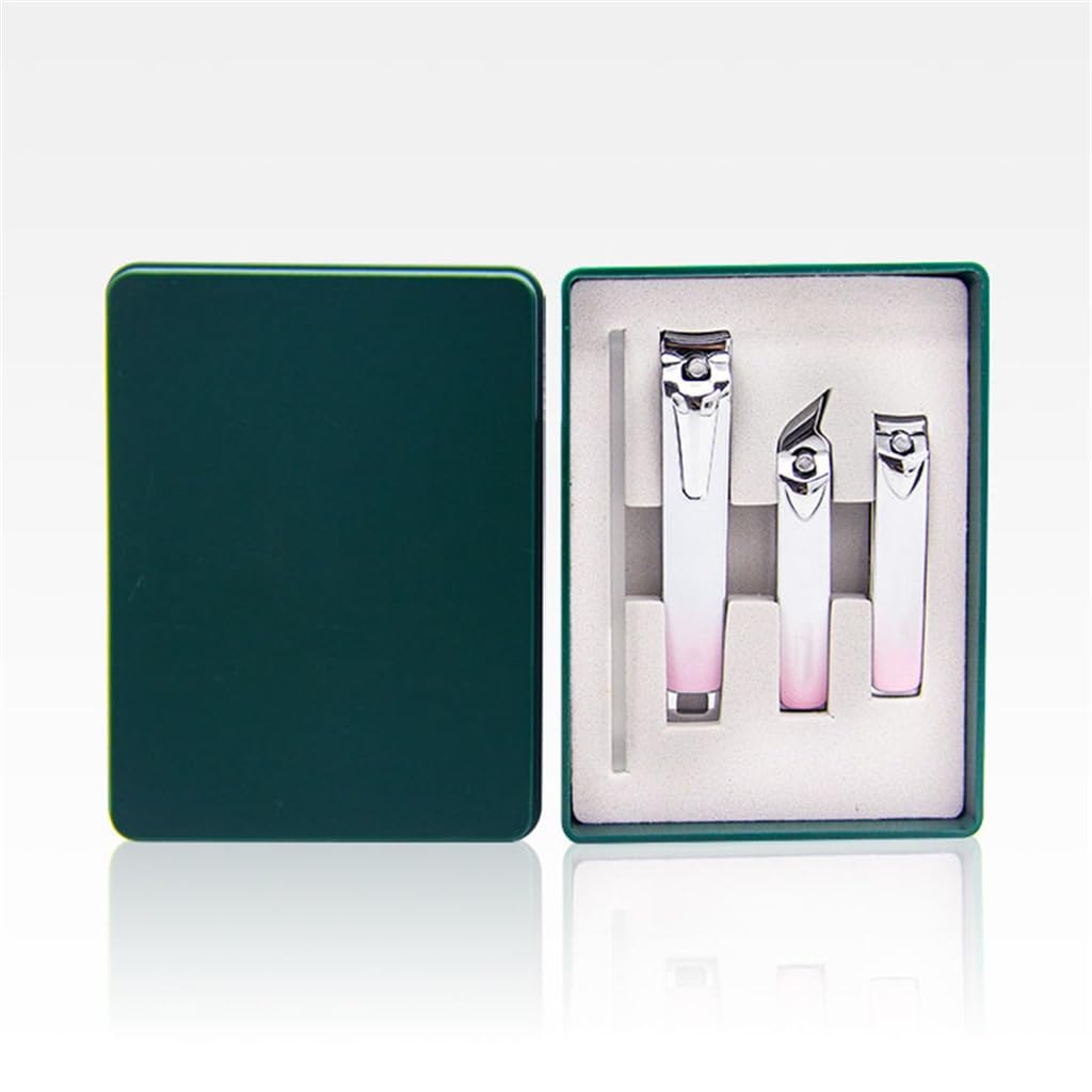 Nail Clippers Manicure Tools Gradient Color Slant Nail Clippers Nail Groove Business Nail Clipper Set E