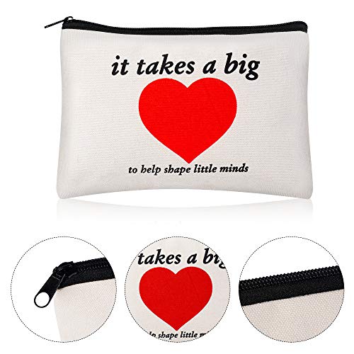 Kolewo4ever 8pcs Teacher Thank You Gift Makeup Bag Cosmetic Bag,Graduation Gifts for Teachers,Teacher Appreciation Gifts2