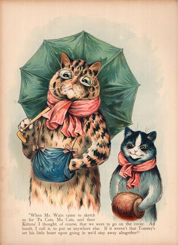 Toile Les chats de Louis Wain pour sublimer votre décoration de bureau moderne