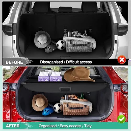 Cubierta retráctil para Mazda CX-30 accesorios maletero protección carga 4