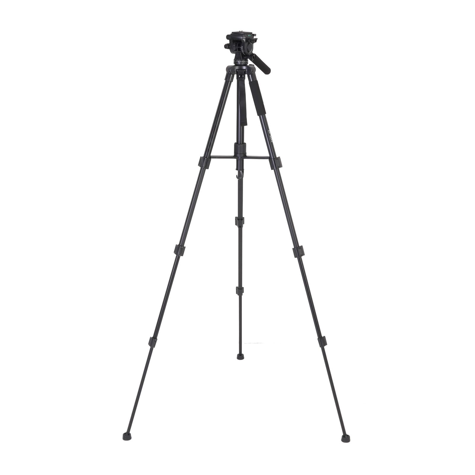 Sxhlseller Profesjonalny statyw do aparatu, 64,96-calowy monopod DSLR z głowicą płynu do aparatu telefonicznego, bezlusterkowe wideo podróżne, kompaktowy statyw ze stopu